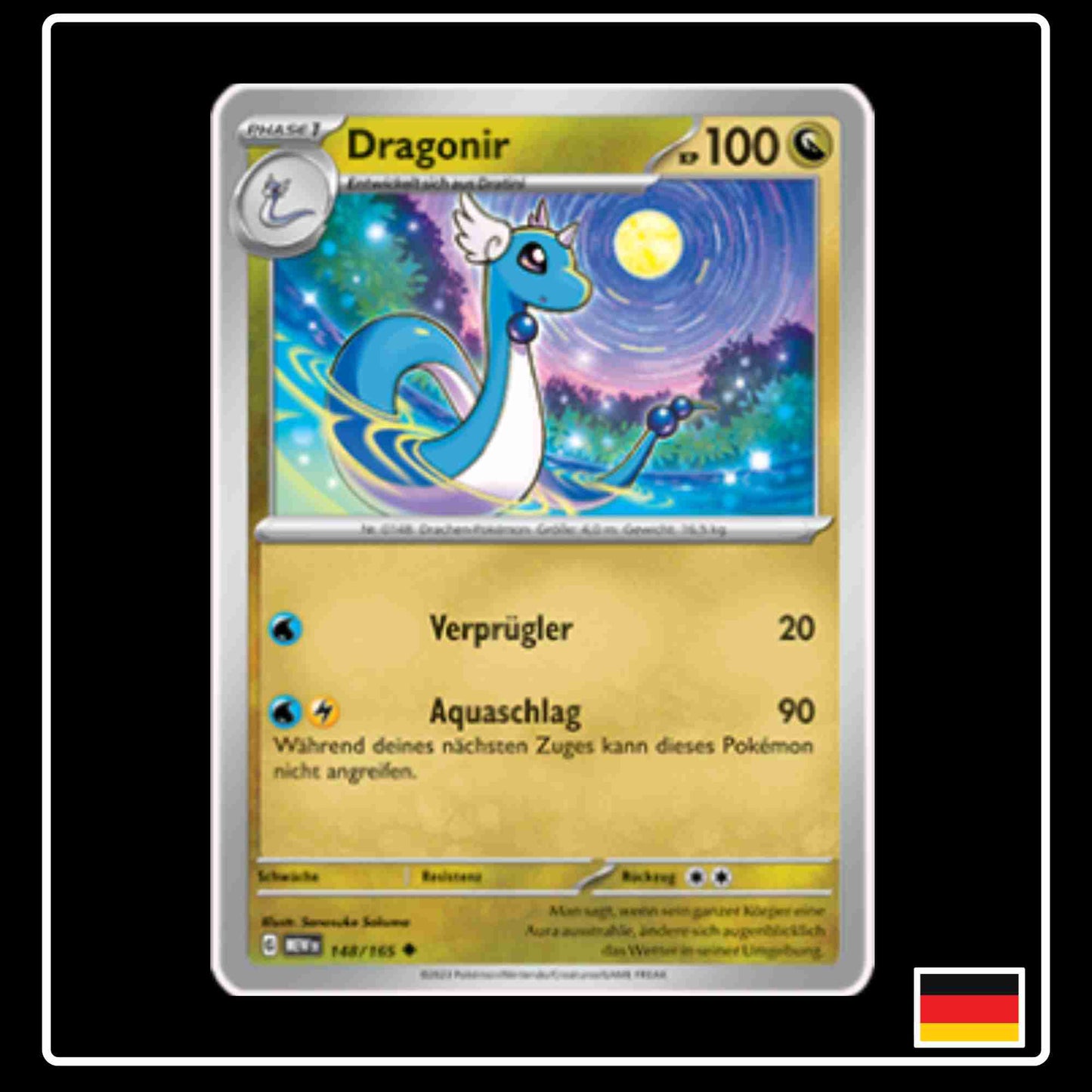 Dragonir 148/165 aus dem Pokemon Set Karmesin & Purpur 151 