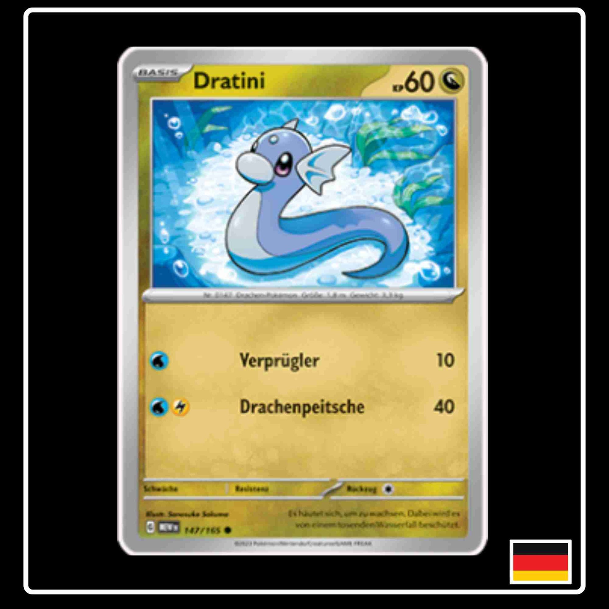 Dratini 147/165 aus dem Pokemon Set Karmesin & Purpur 151 