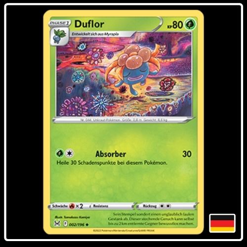 Duflor 002/196 Pokemon Verlorener Ursprung