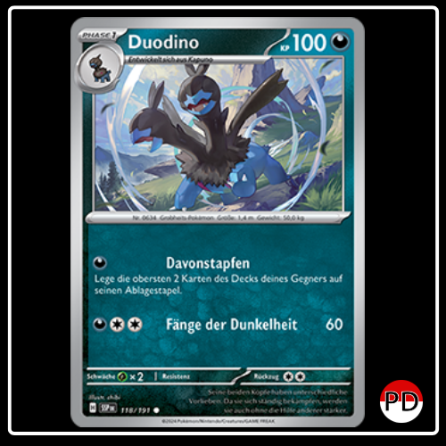 Duodino 118/191 Pokemon Stürmische Funken