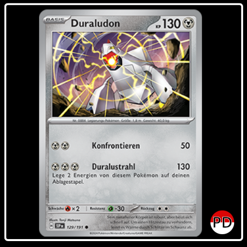 Duralduon 129/191 Pokemon Stürmische Funken