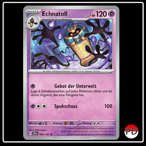Echnatoll 083/191 Pokemon Stürmische Funken