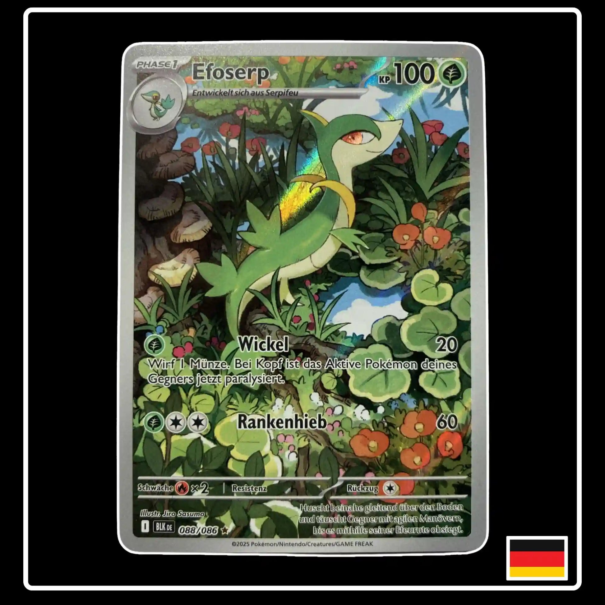 Efoserp Illustration Rare 088/086 Pokemon Schwarze Blitze
