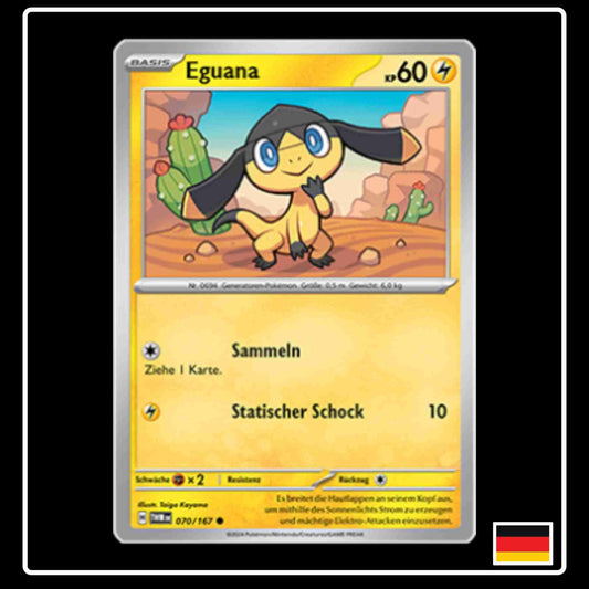 Eguana Pokemon Karte 070/167 aus dem Set Maskerade im Zwielicht