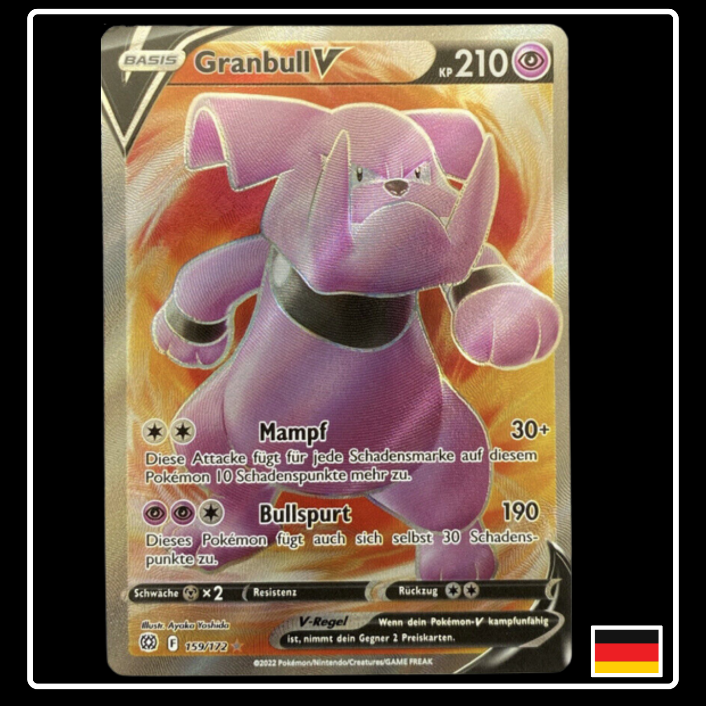 Granbull V Full Art Deutsch 159/172 Strahlende Sterne