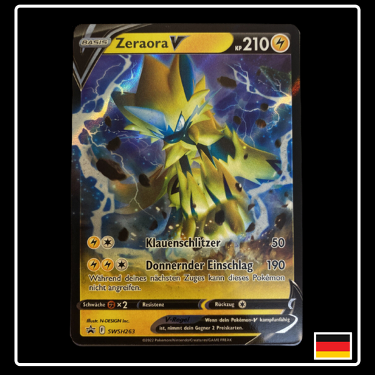 Zeraora V Deutsch SWSH263 Black Star Promo