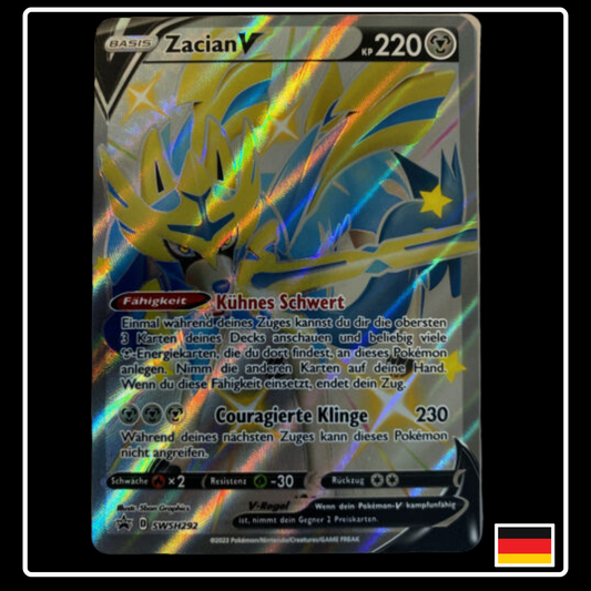 Zacian V Full Art Deutsch SWSH292 Promo