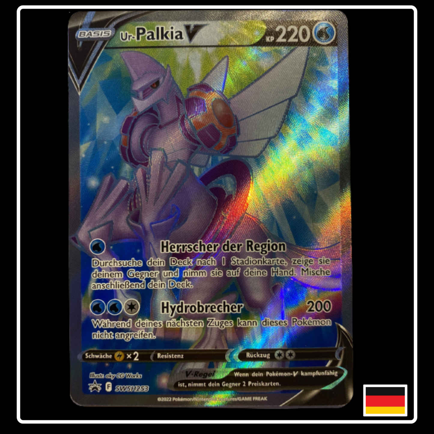 Ur-Palkia V Full Art Deutsch SWSH253 Black Star Promo