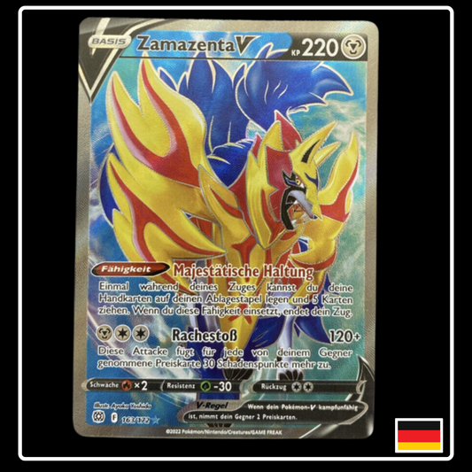 Zamazenta V Full Art Deutsch 163/172 Strahlende Sterne