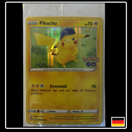 Pikachu Holo Deutsch Promo 028/078 Pokemon GO OVP Sealed