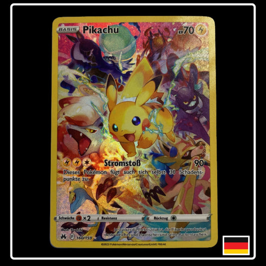 Pikachu Art Rare Pokemon Karte aus dem Set Zenit der Könige