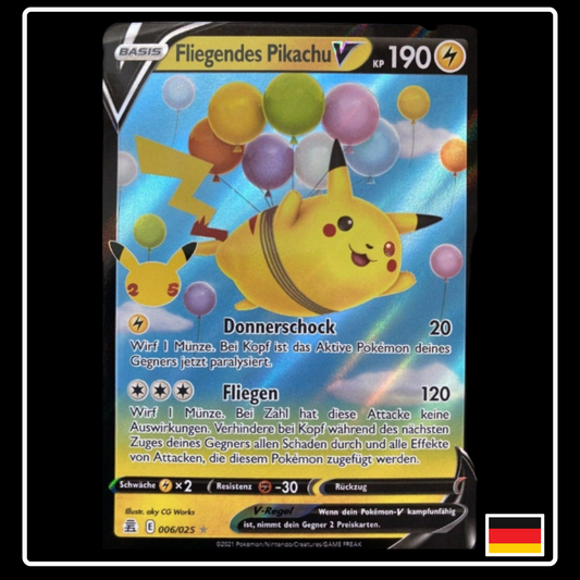 Fliegendes Pikachu V Deutsch 006/025 Celebrations