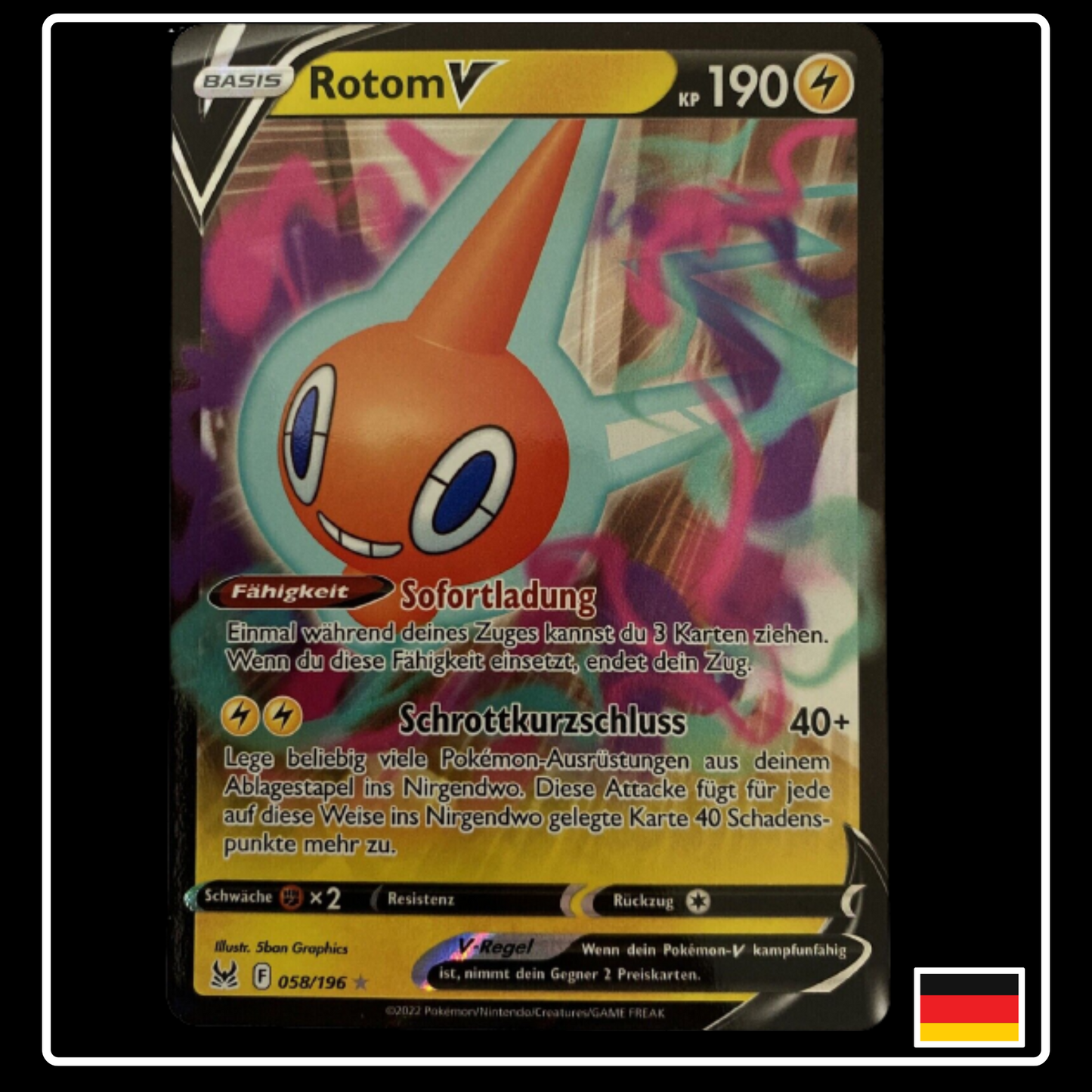 Rotom V Deutsch 058/196 Verlorener Ursprung