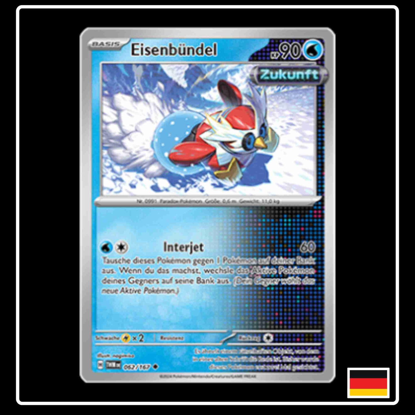 Eisenbündel Pokemon Karte 062/167 aus dem Set Maskerade im Zwielicht