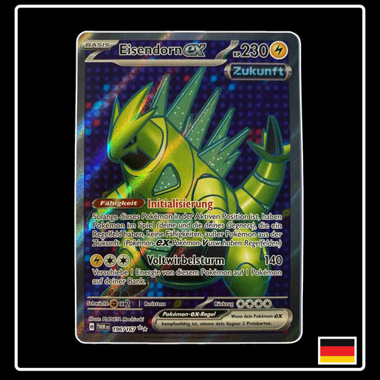 Eisendorn ex Full Art 196/167 aus dem Pokemon Set Maskeraden im Zwielicht