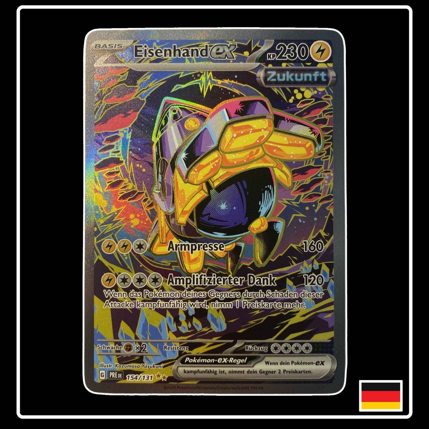 Eisenhand Special Illustration Rare Pokémon Karte – Prismatische Entwicklungen, Deutsch, holografisch, selten