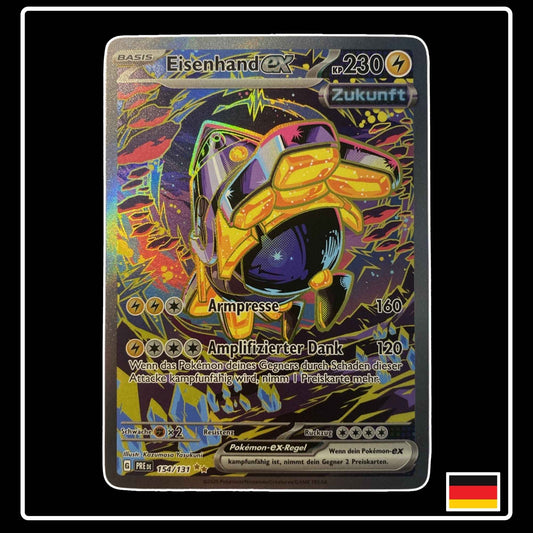 Eisenhand Special Illustration Rare Pokémon Karte – Prismatische Entwicklungen, Deutsch, holografisch, selten