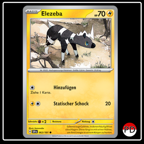 Elezeba 062/191 Pokemon Stürmische Funken