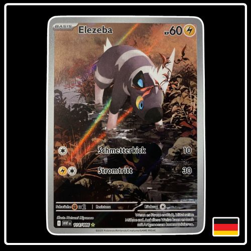 Elezeba Illustration Rare 114/086 Pokemon Weisse Flammen