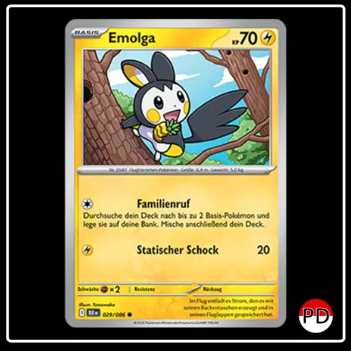 Emolga 029/086 Pokemon Schwarze Blitze