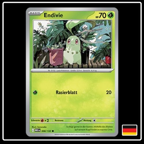 Endivie 008/132 Pokemon Mega Entwicklung