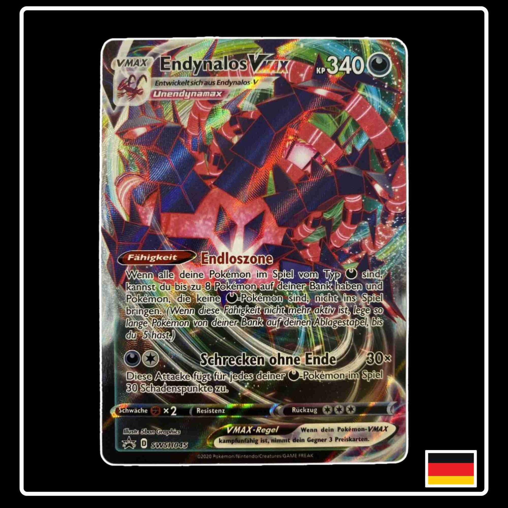 Endynalos VMAX SWSH045 Pokemon Karte aus Schwert & Schild Promokarten