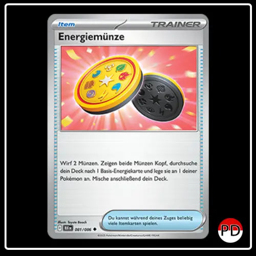 Energiemünze 081/086 Pokemon Schwarze Blitze