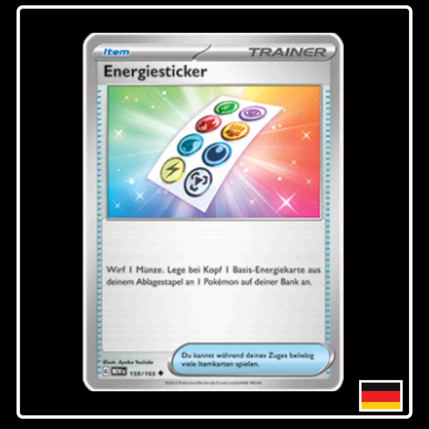 Energiesticker 159/165 aus dem Pokemon Set Karmesin & Purpur 151 