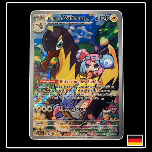 Enigmaras Voltrean Illustration Rare 165/159 Pokemon Reisegefährten