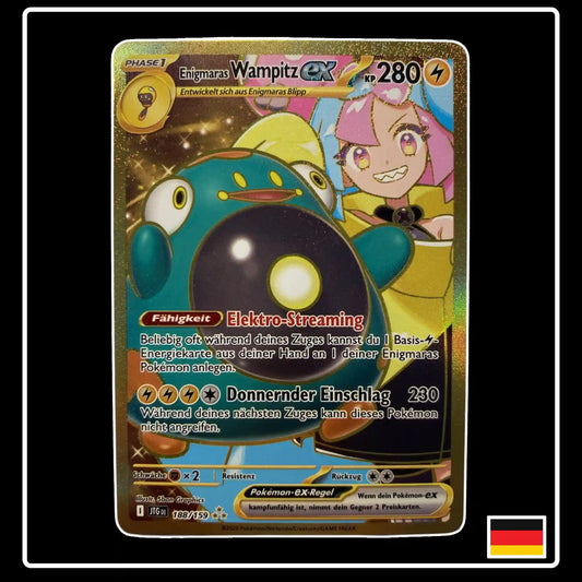 Enigmaras Wampitz ex Hyper Rare 188/159 Pokemon Reisegefährten