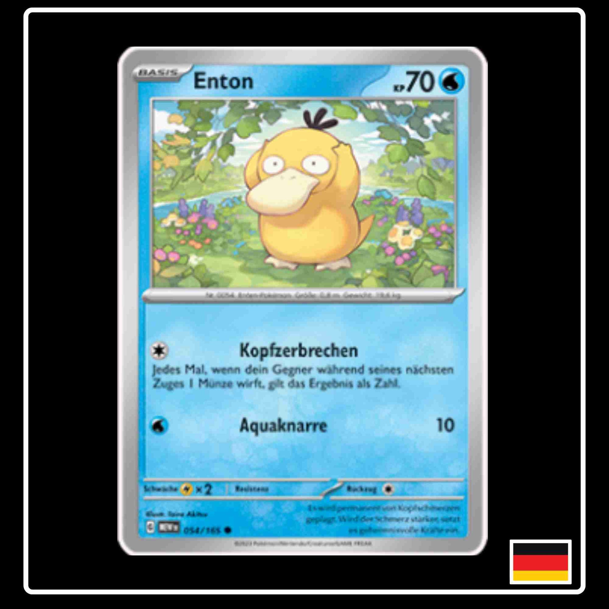 Enton 054/165 aus dem Pokemon Set Karmesin & Purpur 151 