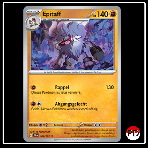 Epitaff 100/191 Pokemon Stürmische Funken
