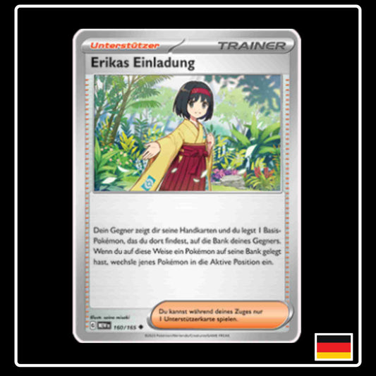 Erikas Einladung 160/165 aus dem Pokemon Set Karmesin & Purpur 151 