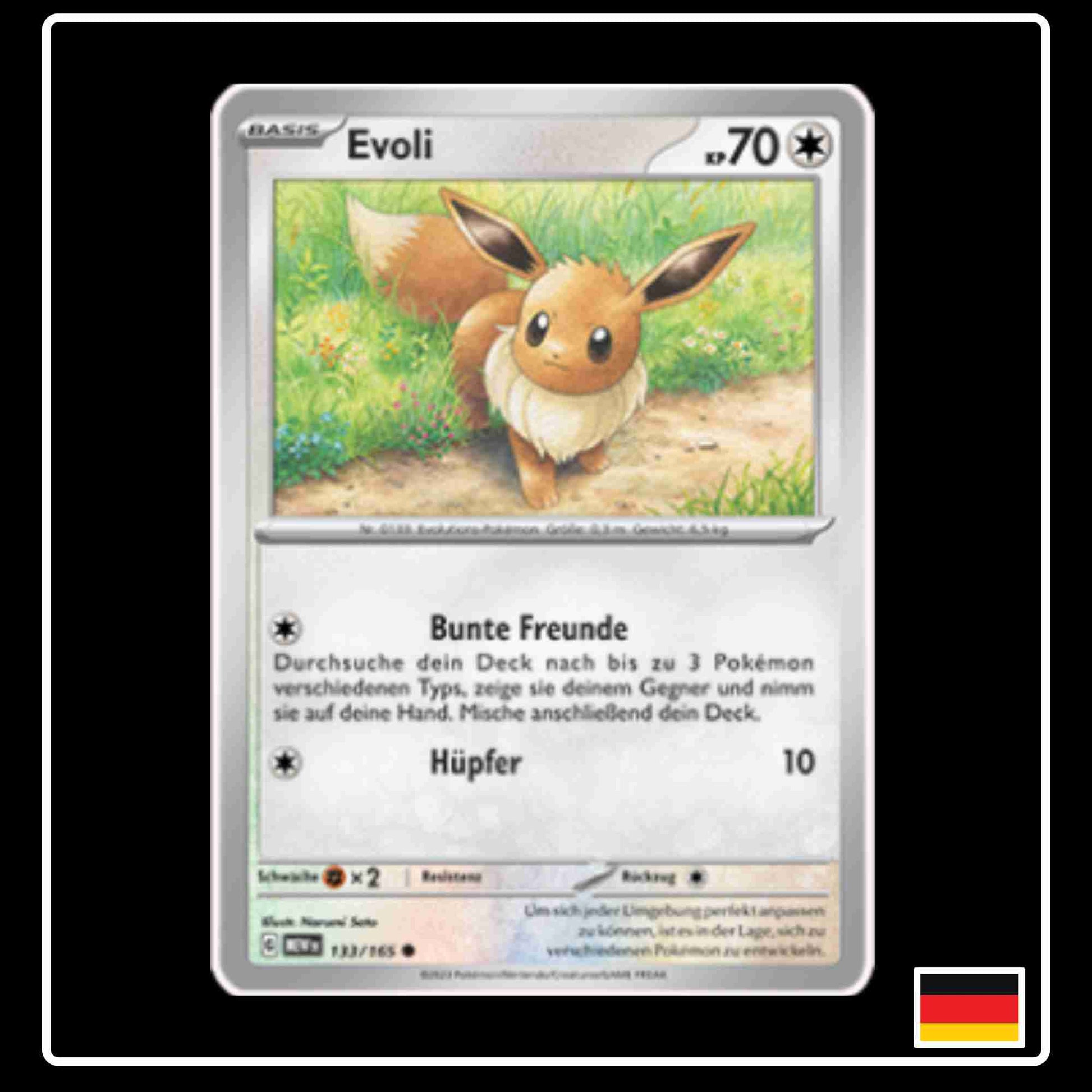 Evoli 133/165 aus dem Pokemon Set Karmesin & Purpur 151 