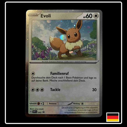 Evoli Holo SVP DE 043 SV Black Star Promo