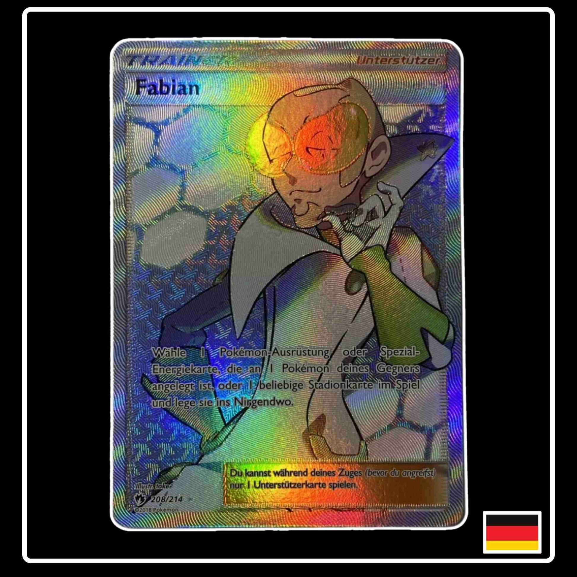 Fabian Full Art 208/214 Echo des Donners Pokemon Karte