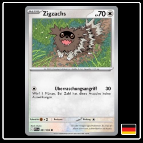 Zigzachs 018/094 Pokemon Fatale Flammen