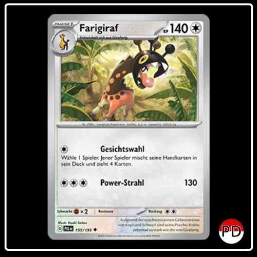 Farigiraf 155/193 Pokemon Entwicklungen in Paldea