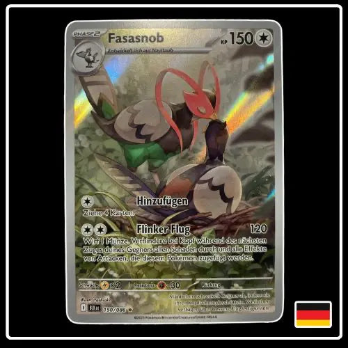 Fasasnob Illustration Rare 150/086 Pokemon Schwarze Blitze