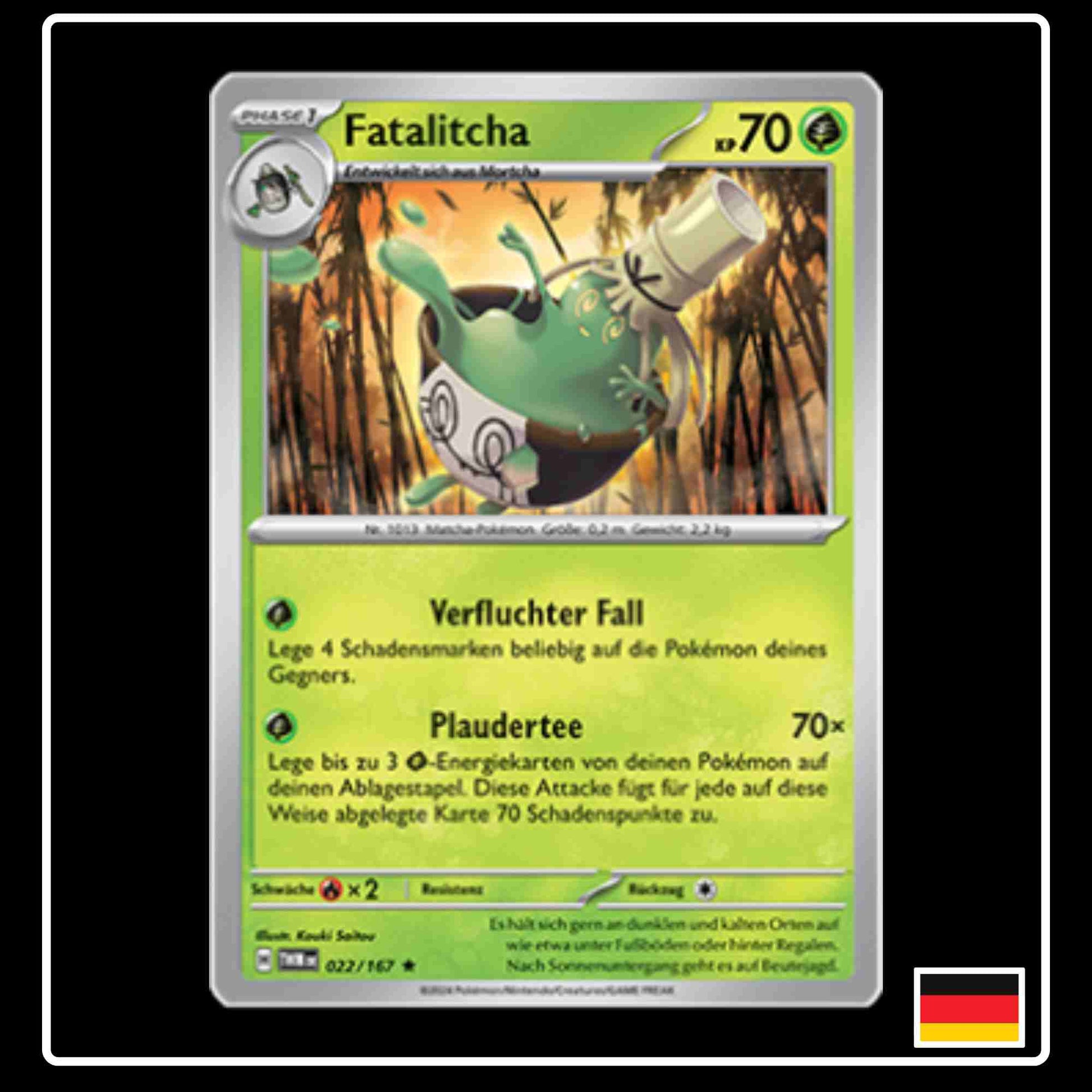 Fatalitcha Pokemon Karte 022/167 aus dem Set Maskerade im Zwielicht