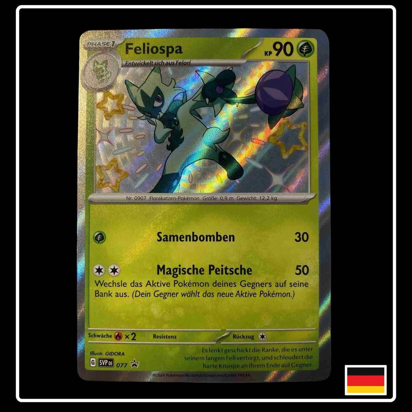 Feliospa Shiny Pokemon Karte SV Black Star Promo