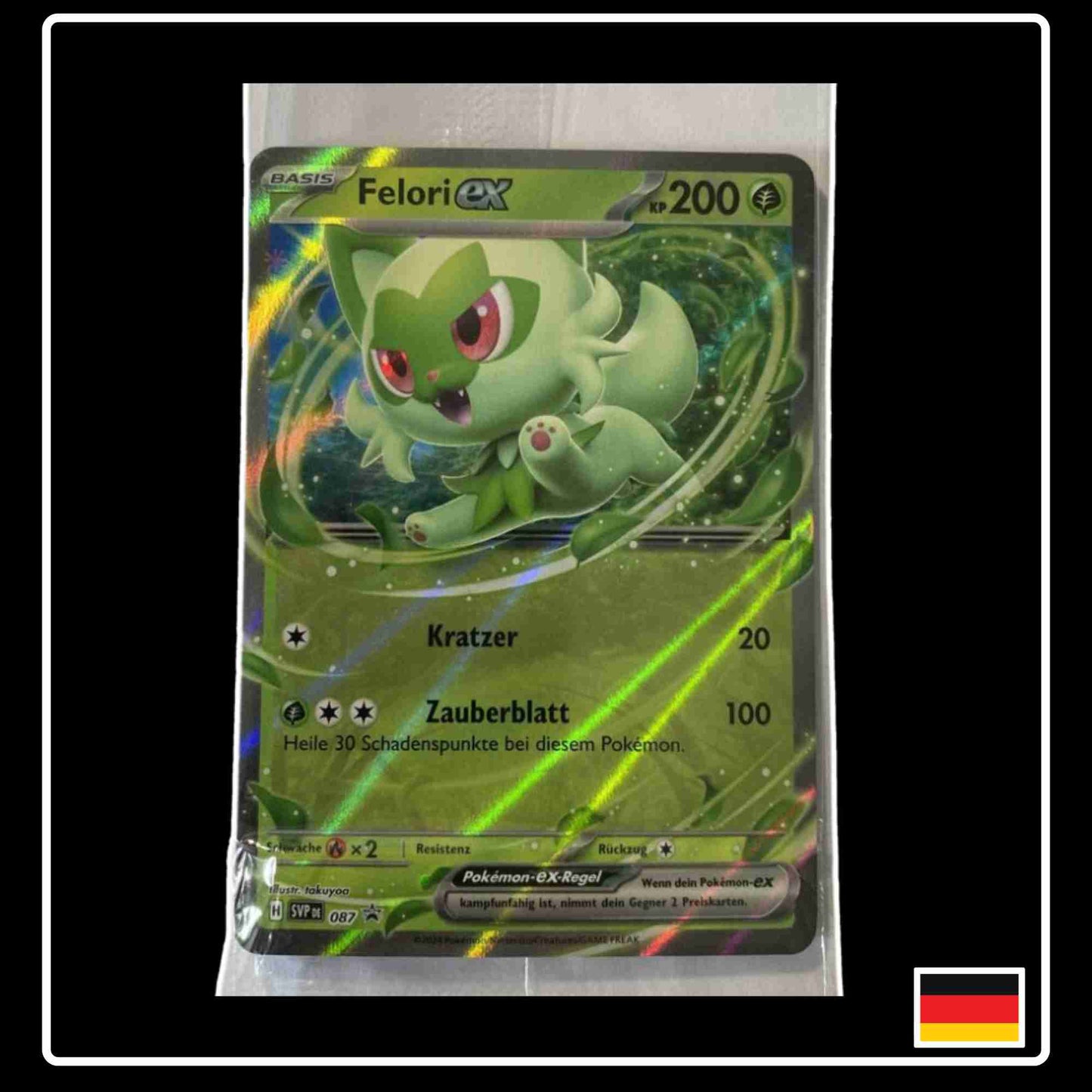 Felori ex Black Star Promo Pokemon Karte SVP DE 087 aus Karmesin & Purpur