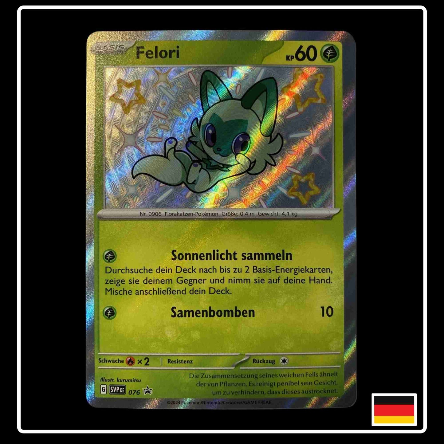 Felori Shiny Pokemon Karte mit der Setnummer SVPDE076