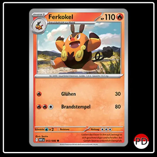 Ferkokel 012/086 Pokemon Weisse Flammen