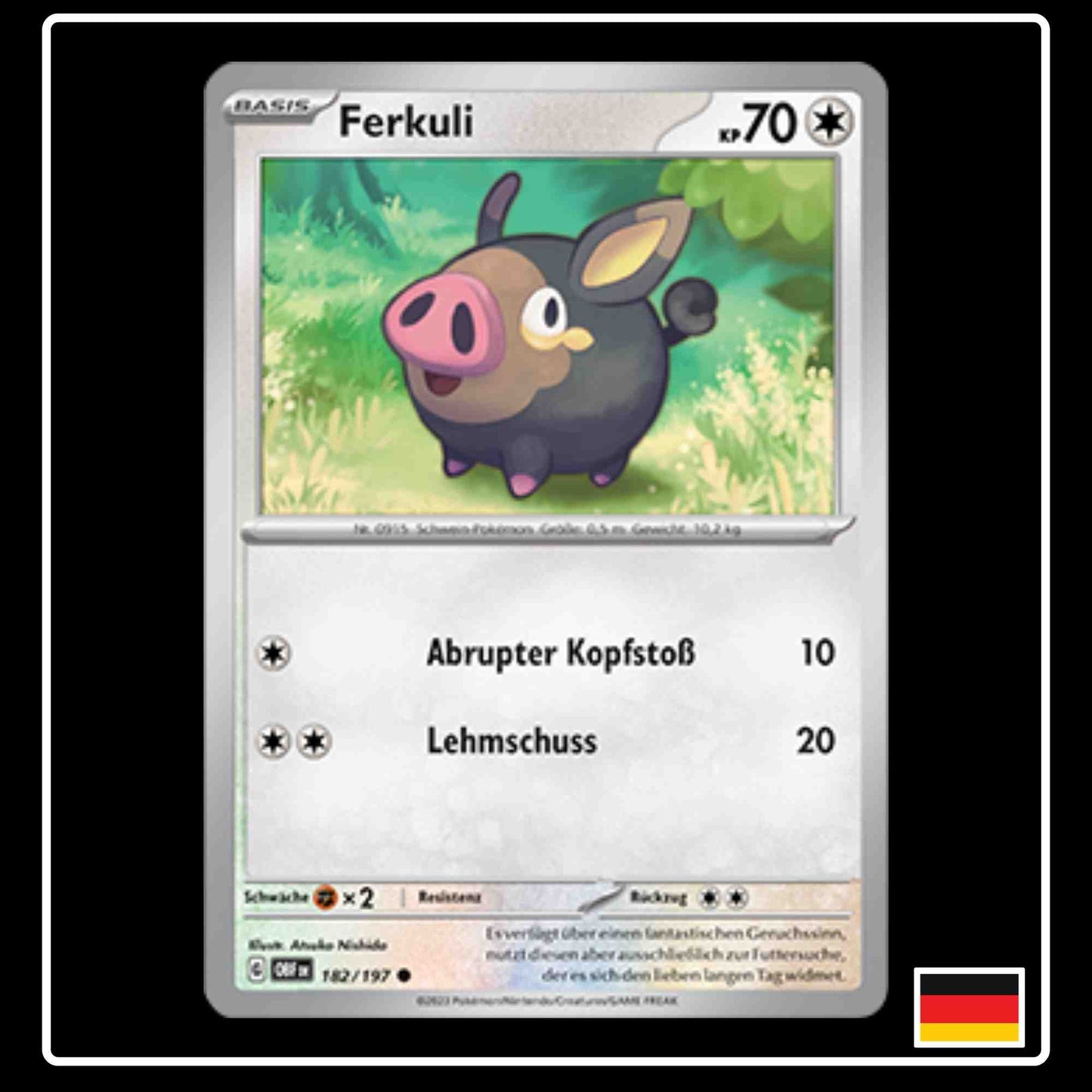 Pokemon Karte Ferkuli 182/197