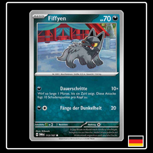 Fiffyen Pokemon Karte 113/167 aus dem Set Maskerade im Zwielicht