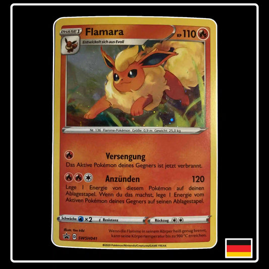Flamara HOLO SWSH041 Pokemon Black Star Promo