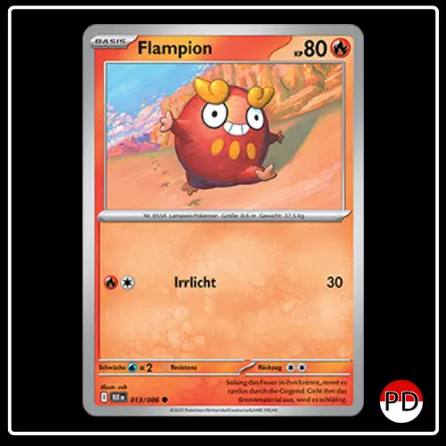 Flampion 013/086 Pokemon Schwarze Blitze