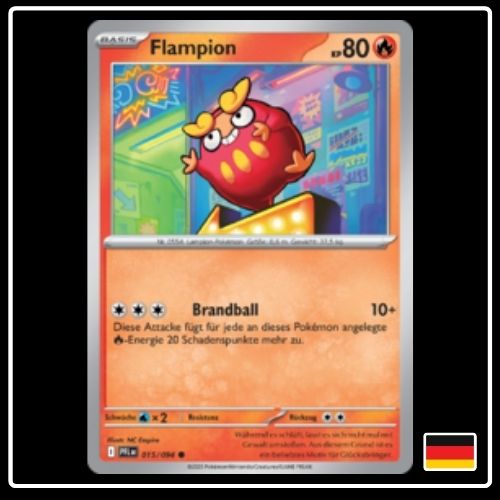 Flampion 015/094 Pokemon Fatale Flammen