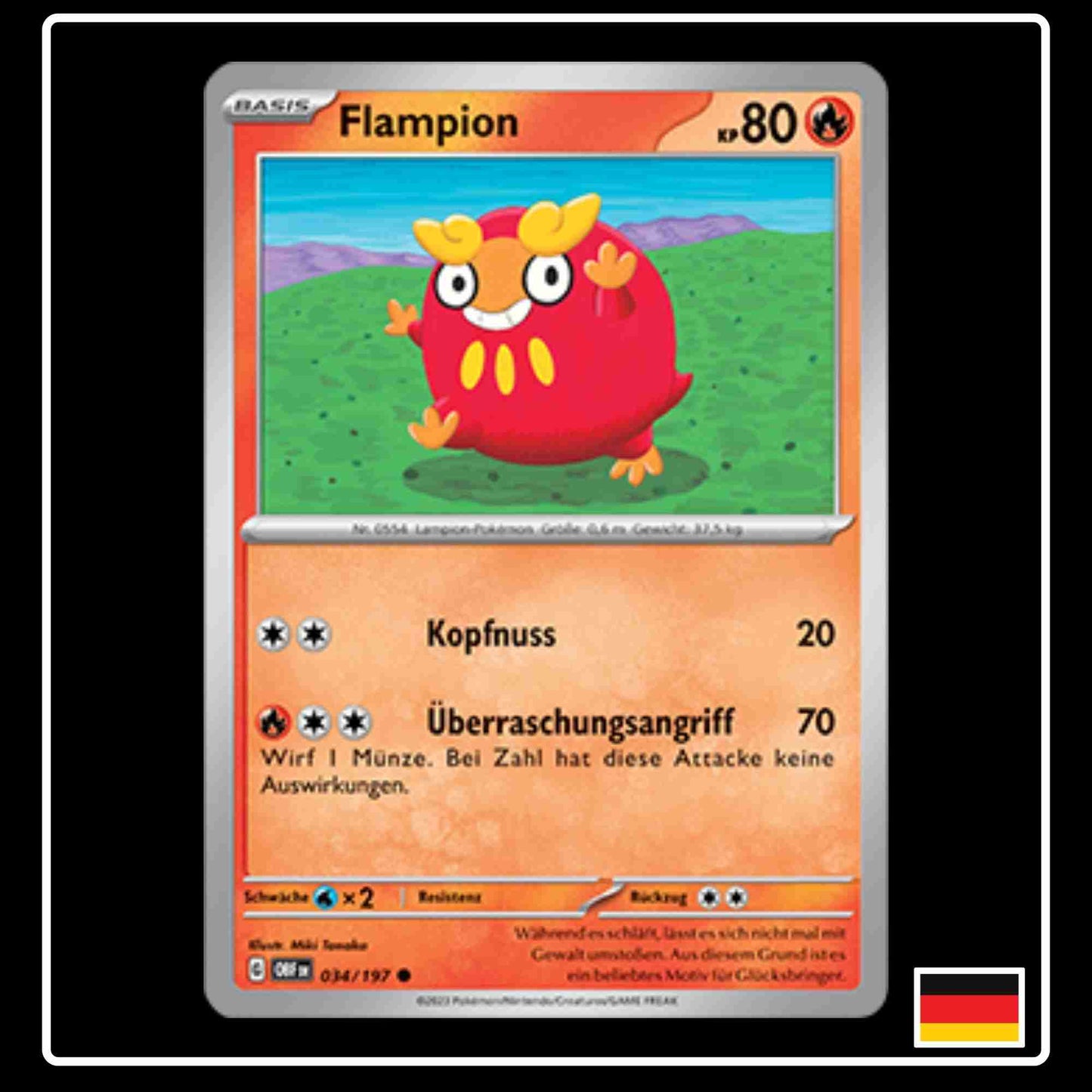 Flampion Pokemon Karte